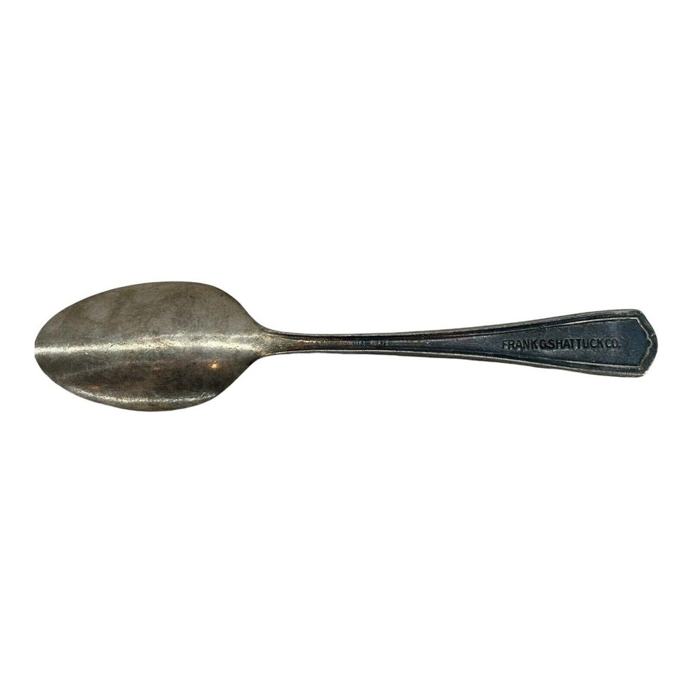 Schrafft's Restaurant Frank G Shattuck Co Spoon 6" Oneida Hotel Plate NY Vintage - Picture 6 of 6
